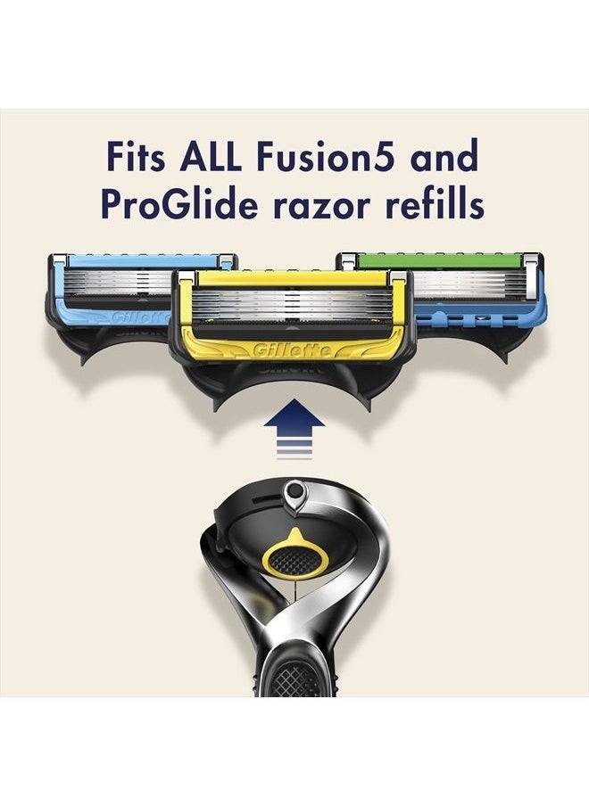 Gillette - ProGlide Shield Premium Edition Razors for Men, 1 Gillette Razor, 8 ProShield Razor Blade Refills, 1 Travel Case - Image 1