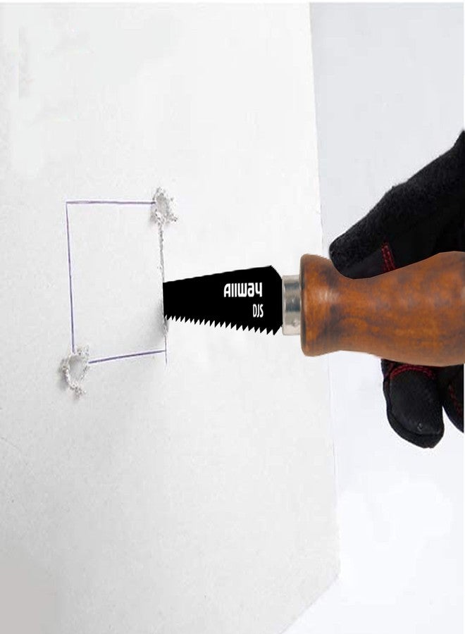 ALLWAY DJS Drywall Jab Saw with Wood Handle, 6-1/2" - Image 4