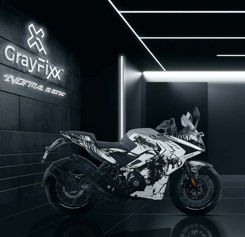Grayfixx Venom Edition Full Body Sticker for Pulsar RS 200 | Printed in Premium Gloss Vinyl with FPF(Fade Protection Film), Water Proof, Precut Sticker, Pack of 1 for Both Side - Image 2