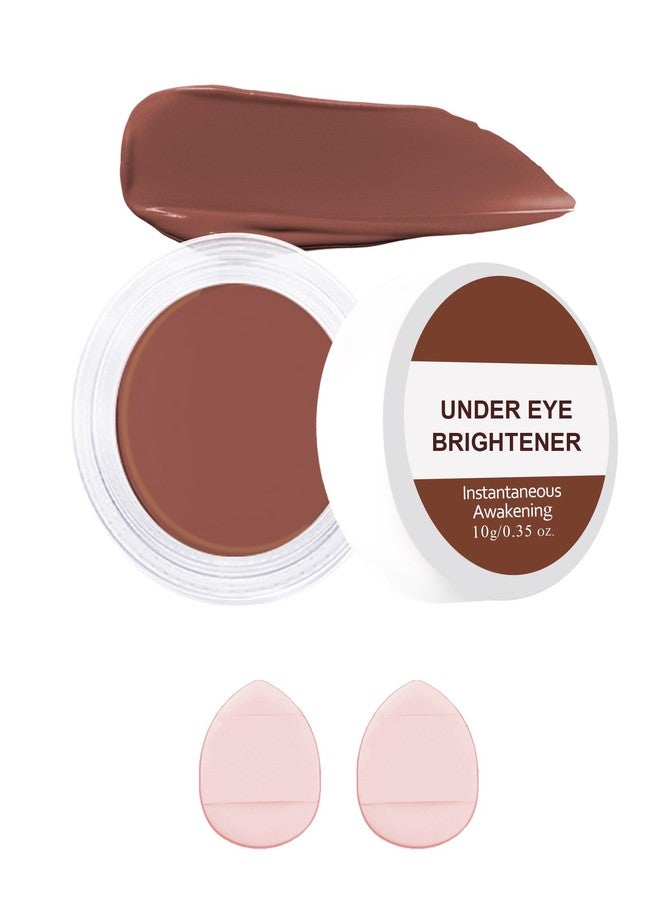Lestpola Under Eye Brightener Concealer, Waterproof Full Coverage Color Corrector Concealer for Dark Circles, Hydrating Nourishing Long-Lasting Under Eye Brightening Cream Concealing with Puff, 01# Dark Mocha - Image 1