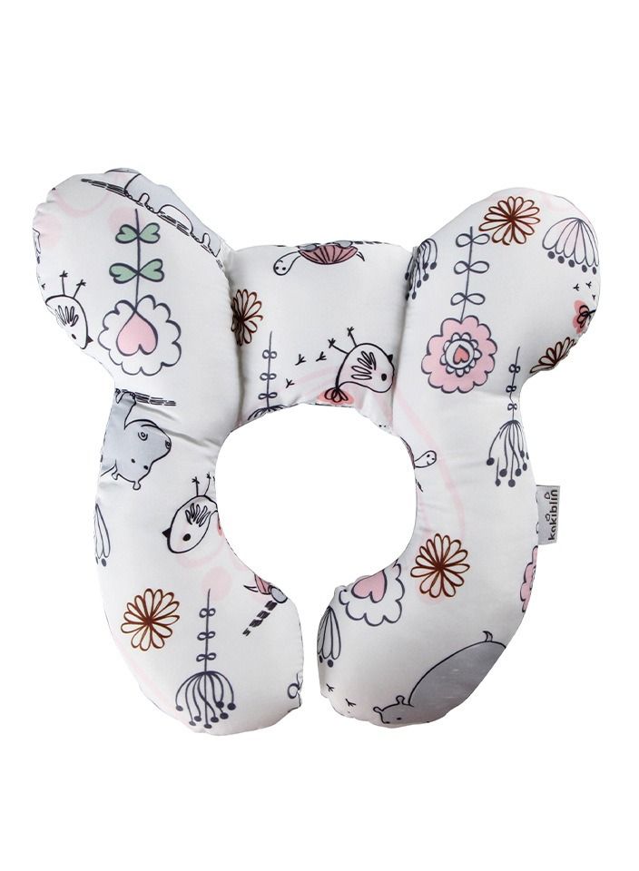 KAKIBLIN Baby Anti-offset Head Fixed Head  U Shaped Pillow
