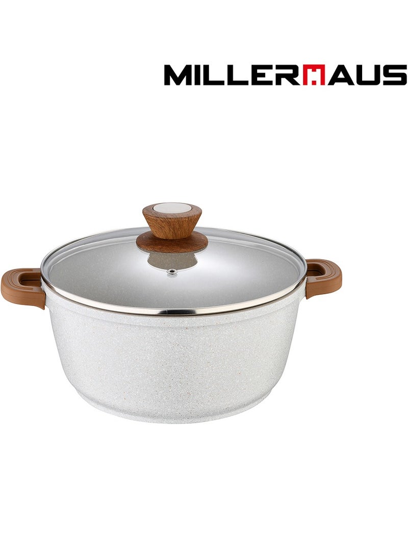 MILLERHAUS Millerhaus Casserole Dia 20cm, High-Quality Non-Stick Coating Compatibility  - Image 1