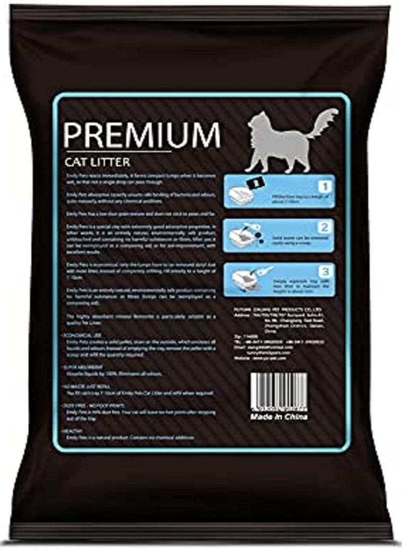 Emily Pets - Emily pets Cat litter Fresh Scented Bentonite Cat Litter. is 99% dust free.Your cat will leave no foot prints after stepping out of the tray. 25 Scented Apple - Image 1