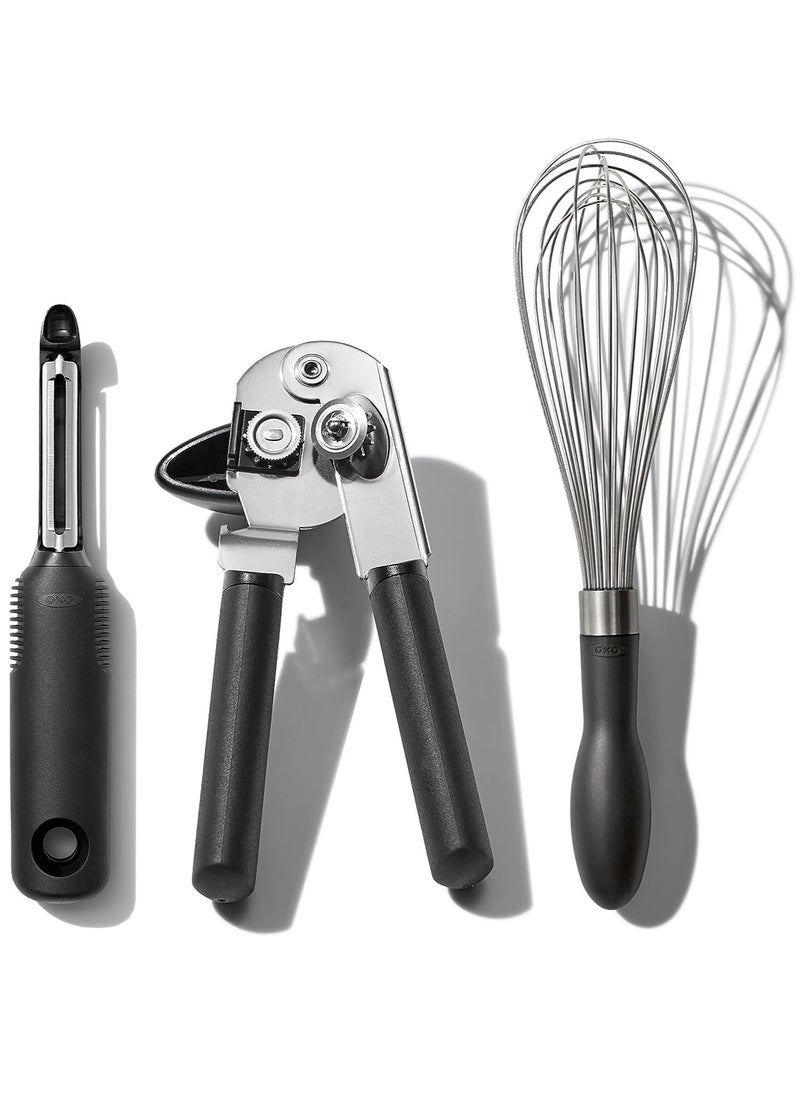 OXO Good Grips - OXO Good Grips Stainless Steel Essential 3-Piece Kitchen Gadget Set - Image 1