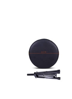 Megarya Drum Playing Folding Stool With Adjustable Seat Black  - Image 2