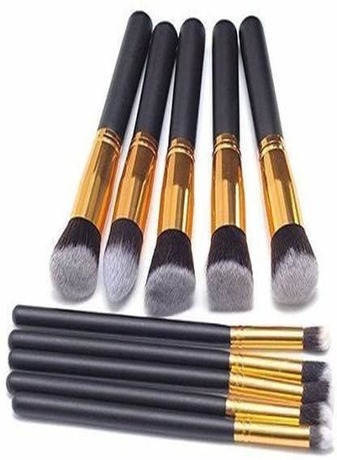 DATNASAYAD Premium Synthetic Makeup Brush Set - (Pack of 10) - Image 2