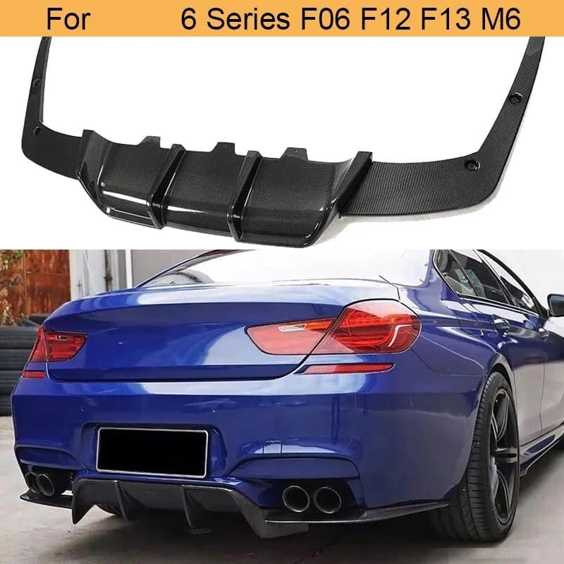 DEMULAX Carbon Fiber Rear Bumper Diffuser Lip for BMW M6 - Image 4