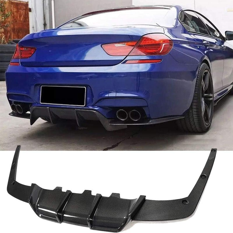 DEMULAX Carbon Fiber Rear Bumper Diffuser Lip for BMW M6 - Image 5