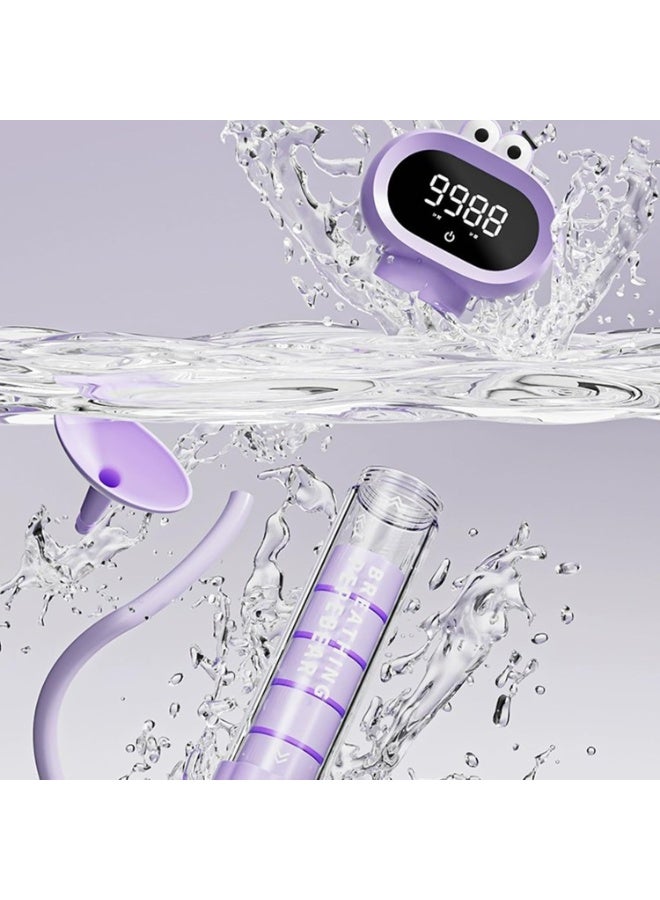 CMGTYYD Portable Breath Exercise Device, Deep Breathing Lung Trainer with Smart Feedback, Spirometer Workout Tool for Teens Youth Classroom Home Outdoor Fitness Travel - Image 3