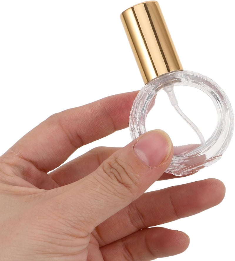 10 قطعة 10 مل زجاجات عطر صغيرة قابلة لإعادة التعبئة زجاجية رذاذ ناعم بخاخ للسفر زجاجات فارغة لعينات زيت العطر - Image 4