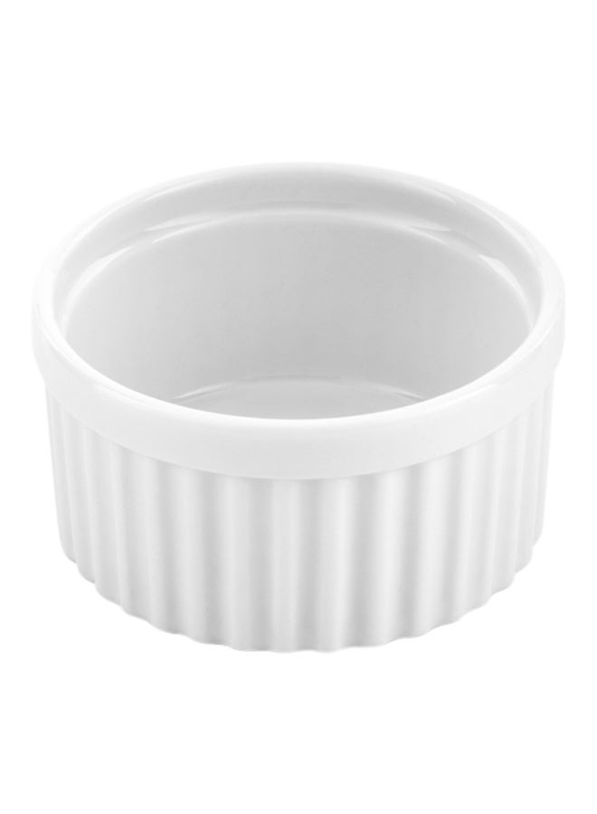 Restaurantware أوعية رامكين سعة 5 أونصات، 10 رامكين دائري للخبز - آمنة للاستخدام في الميكروويف، آمنة للاستخدام في الفرن، أوعية سوفليه من البورسلين الأبيض، مقاومة للتشقق، للاستخدام كمقبلات أو حلويات - Image 1