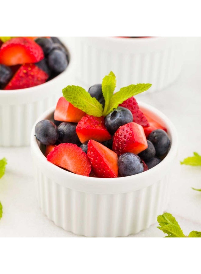 Restaurantware أوعية رامكين سعة 5 أونصات، 10 رامكين دائري للخبز - آمنة للاستخدام في الميكروويف، آمنة للاستخدام في الفرن، أوعية سوفليه من البورسلين الأبيض، مقاومة للتشقق، للاستخدام كمقبلات أو حلويات - Image 3