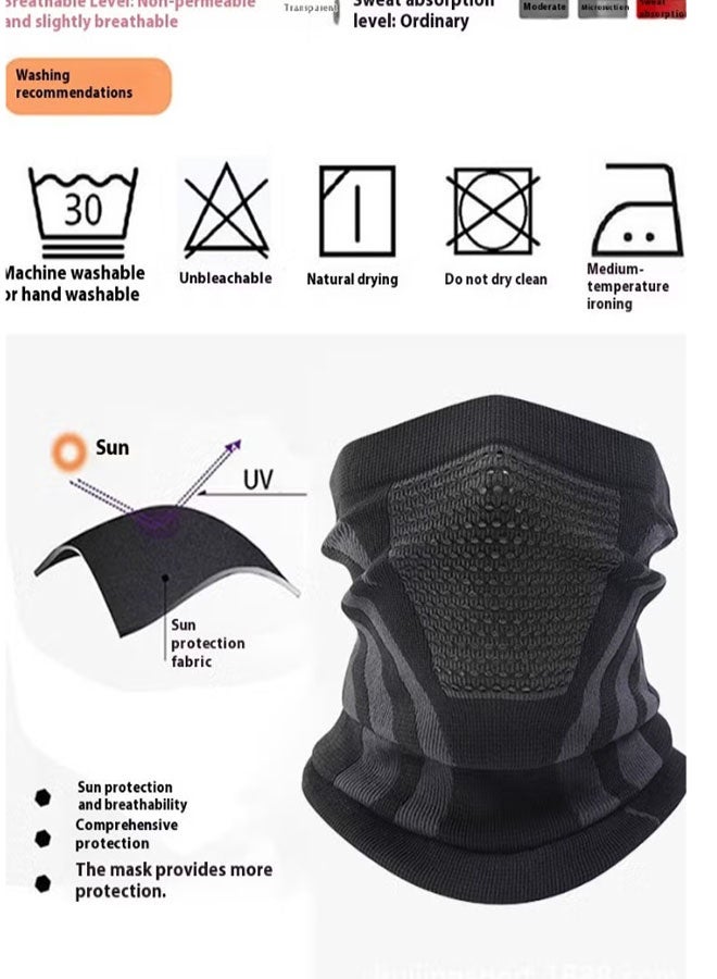 Outdoor Cycling Mask UPF50+ - Windproof, Dustproof & Breathable, All-Season Elastic Fit - Image 2
