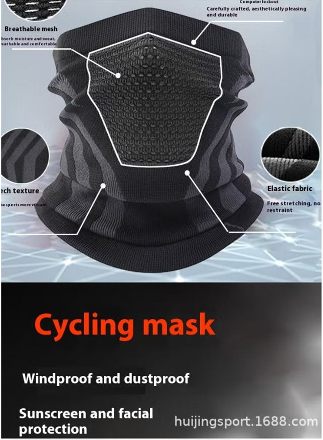 Outdoor Cycling Mask UPF50+ - Windproof, Dustproof & Breathable, All-Season Elastic Fit - Image 3