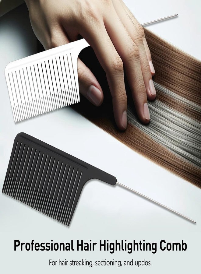 Kootinn Professional Hair Stylist Comb, Ergonomic Design, Hair Highlight with Stainless Steel Rat Tail, Premium Material - Versatile & Safe for Salon and Home Use - Image 2