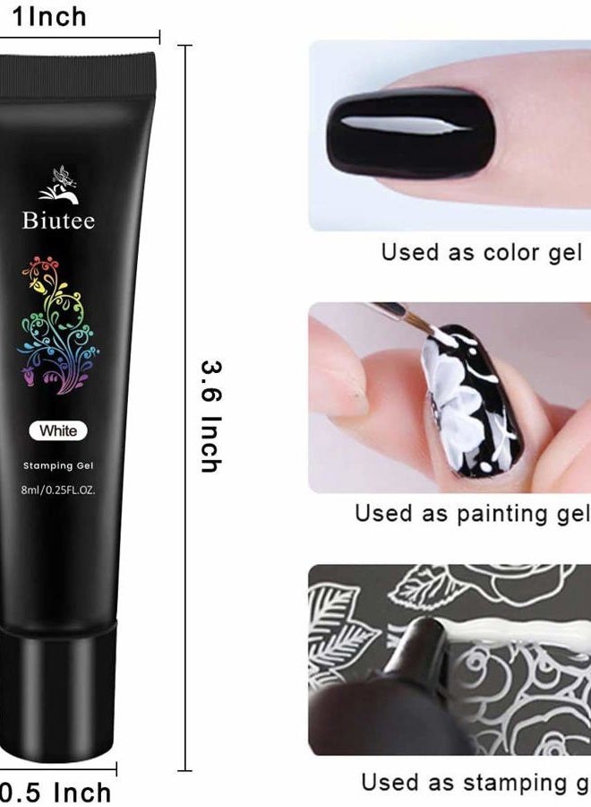 Biutee Nail Stamping Plates set 8 pcs Nail stamping polish gel 10pcs Templates with stamper Nail Art Plates set Valentine Nail Plates animal flower Rose design - Image 3