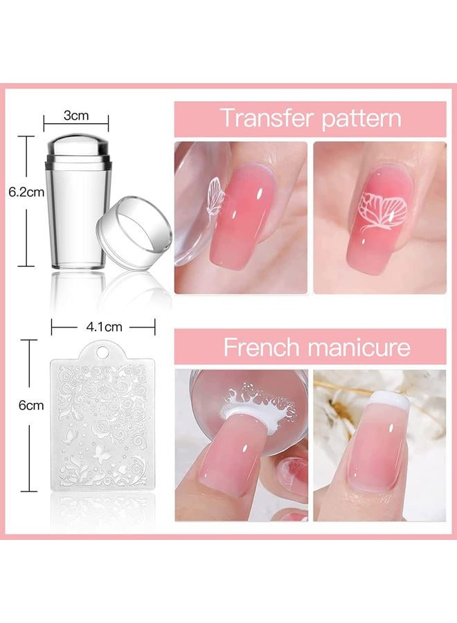 Biutee Nail Stamping Plates set 8 pcs Nail stamping polish gel 10pcs Templates with stamper Nail Art Plates set Valentine Nail Plates animal flower Rose design - Image 4