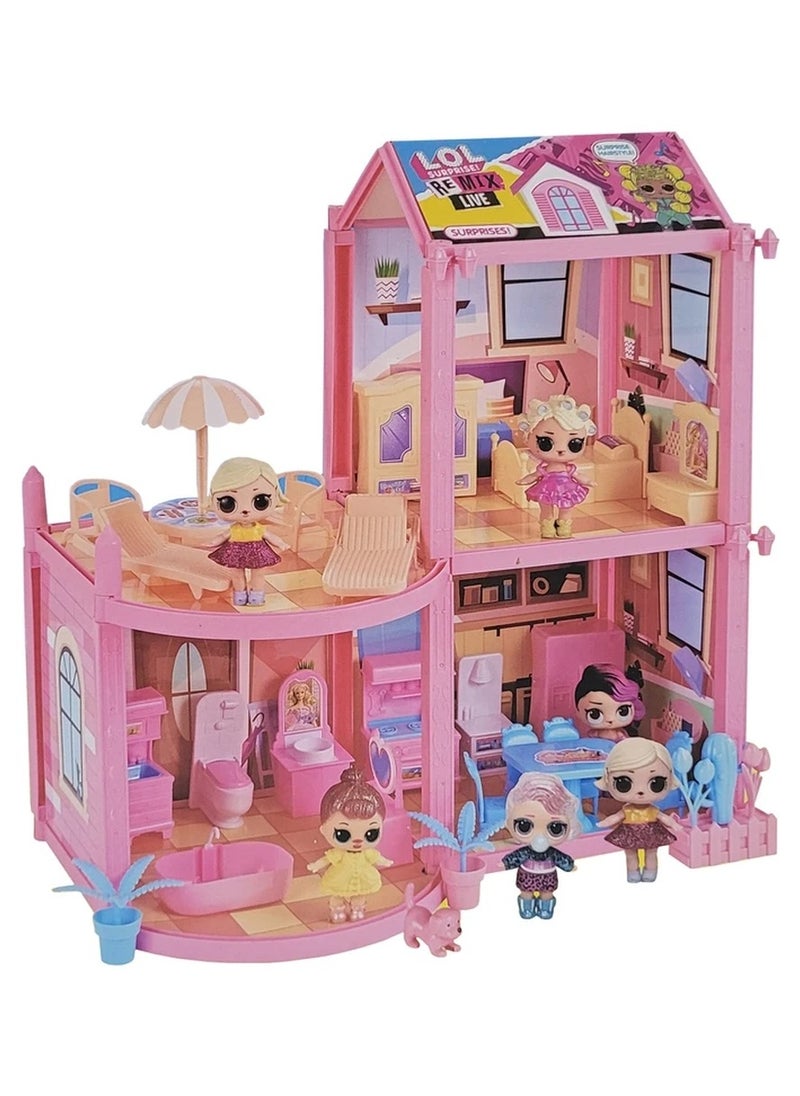 L.O.L. SURPRISE! L.O.L. Surprise! Remix - Doll Villa Set 89 Pieces - BB019  - Image 2