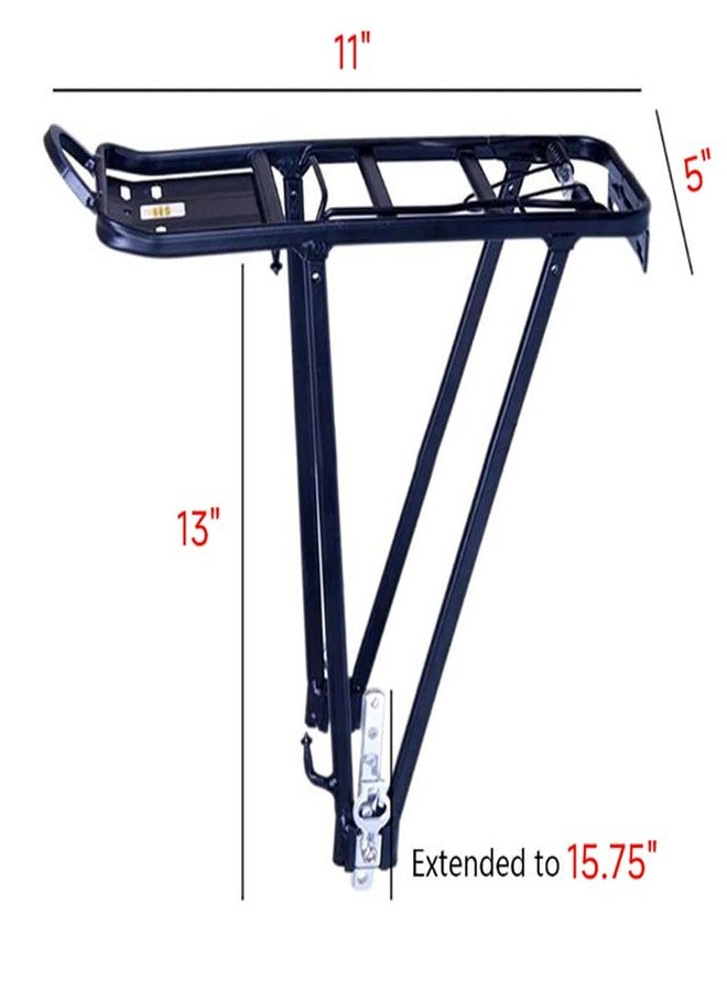 Takelablaze Universal Bike Cargo Rack Adjustable Bicycle Rear Luggage Touring Carrier Rack with Clamp for 26"-29" Frames - Image 5
