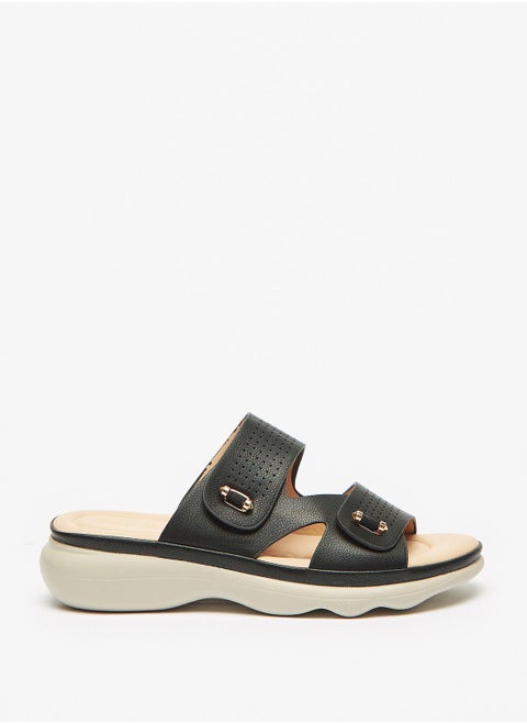 Multi Strap Low Heel Sandals