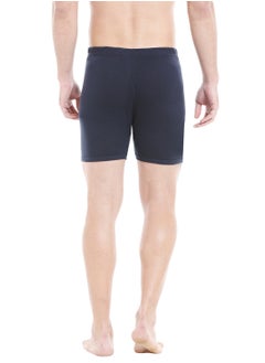 BYC MEN'S COTTON BOXER BRIEF SHORTS (PACK OF 3) - NAVY BLUE  - Image 5