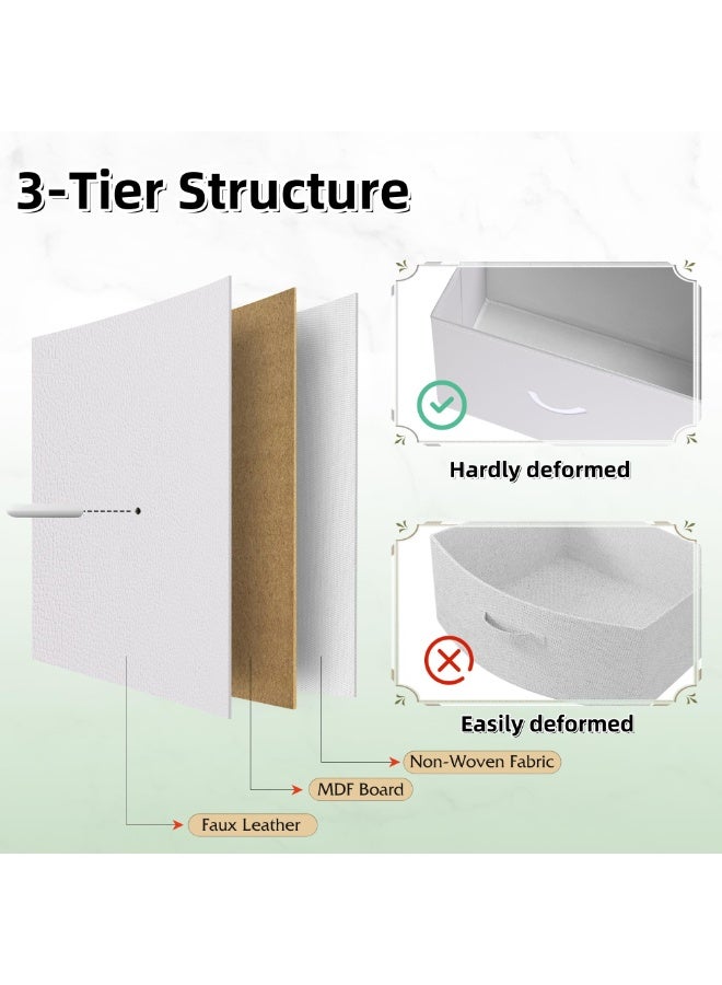 ACPLAY Tall Fabric Dresser with 15 Drawers, Storage Tower with Metal Frame & Wooden Top, Chest Organizer for Bedroom, Closet, Entryway, Living Room - Image 5