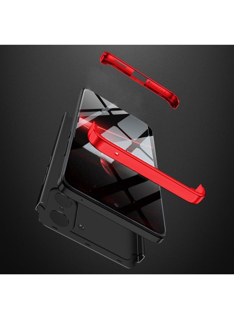 Case Compatible with OnePlus Nord CE5 5G, Matte Frosted 3 in 1 All-Inclusive Construction Embedded Buckle Case Anti-Fingerprint Shockproof Protective Cover - Image 5