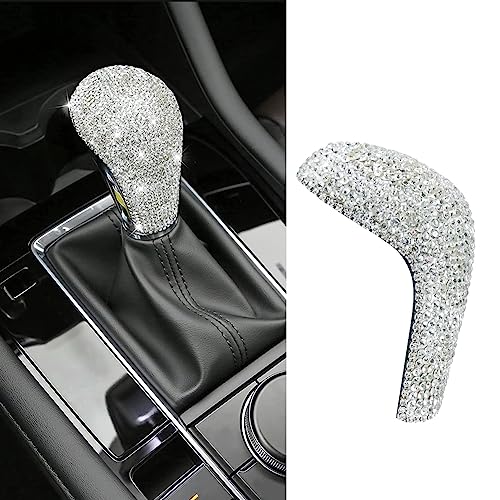 CUCHIYUN Bling Car Accessories Cover Sticker Shift Knob Crystal Decoration Compatible with Mazda Accessories 3 Axela CX30 2022 2021 2020 - Image 1