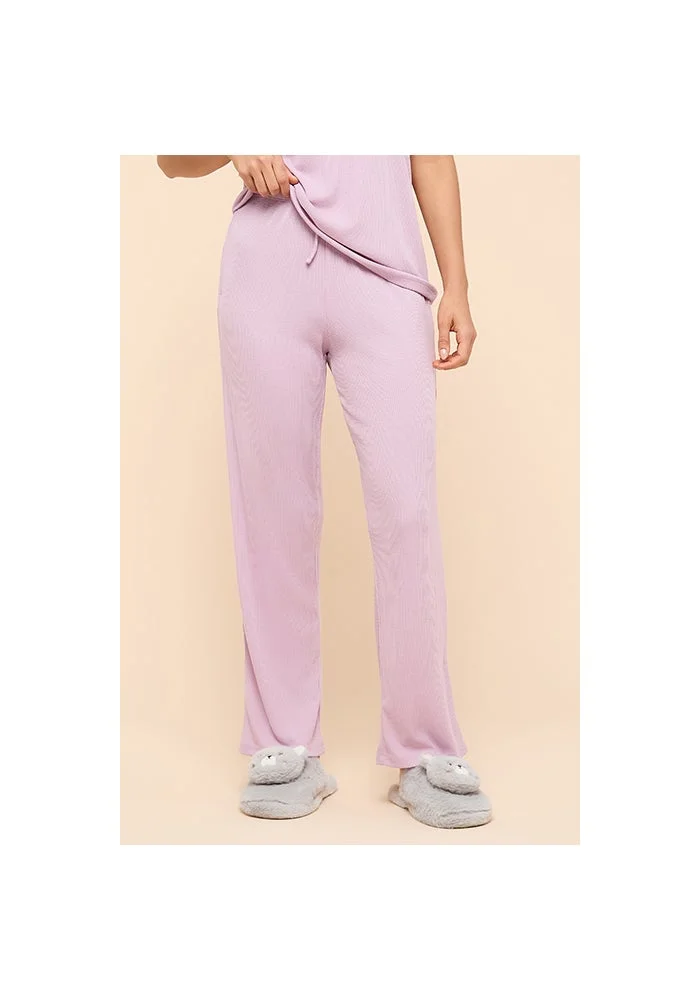 أر أند بي Ribbed Pyjama Pants With Drawstring Waist