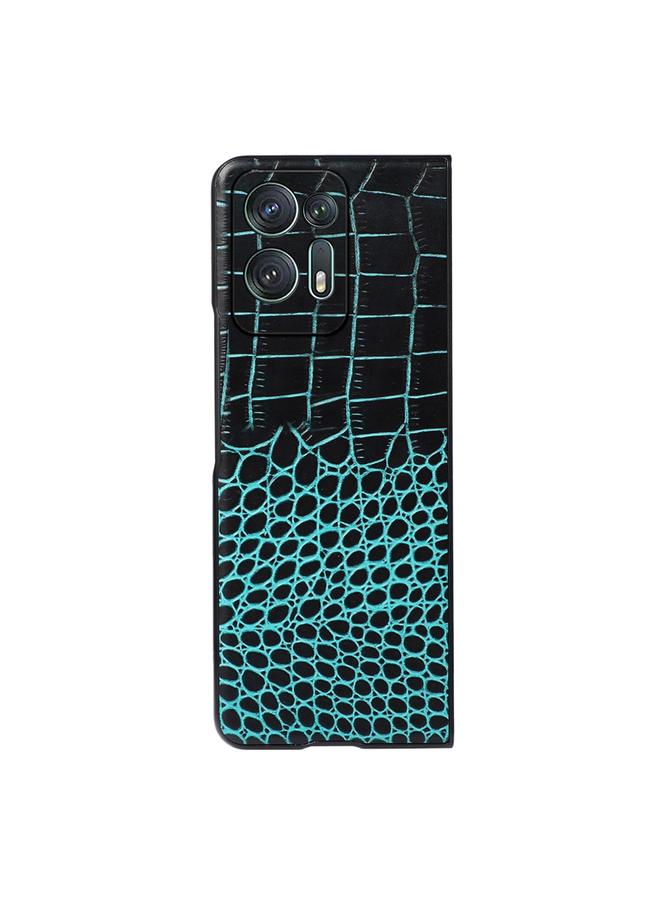 S-TOP Case For OPPO Find N2 Crocodile Top Layer Cowhide Leather Phone Case - Image 2