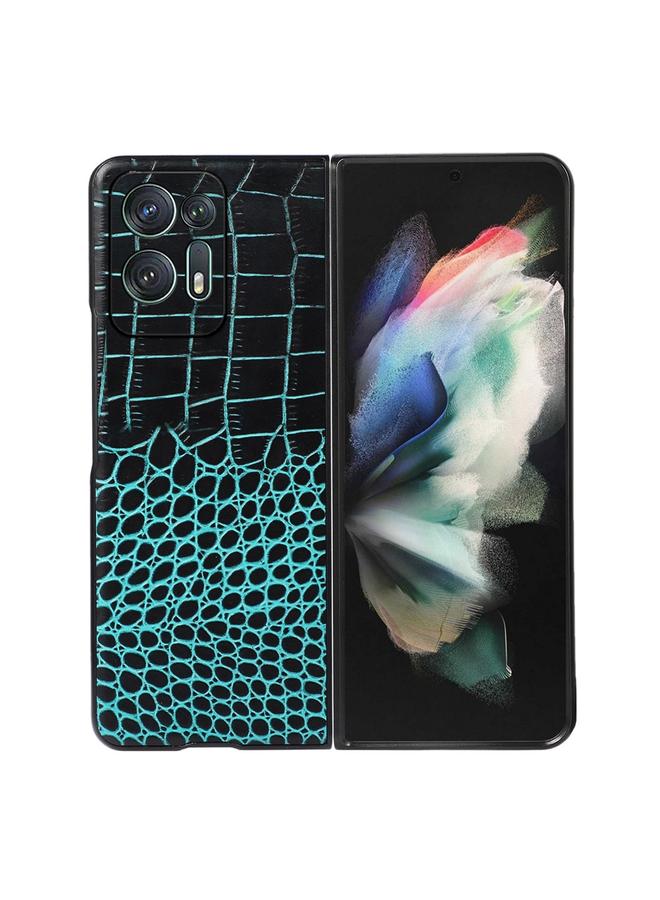 S-TOP Case For OPPO Find N2 Crocodile Top Layer Cowhide Leather Phone Case - Image 1