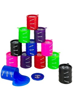 Kicko Small Barrel Of Slime - 24 Pack Assorted Colors - Container 2 Inches - For Kids Boys And Girls, Party Favor, Fun, Toy, Novelty, Prize  - Image 4