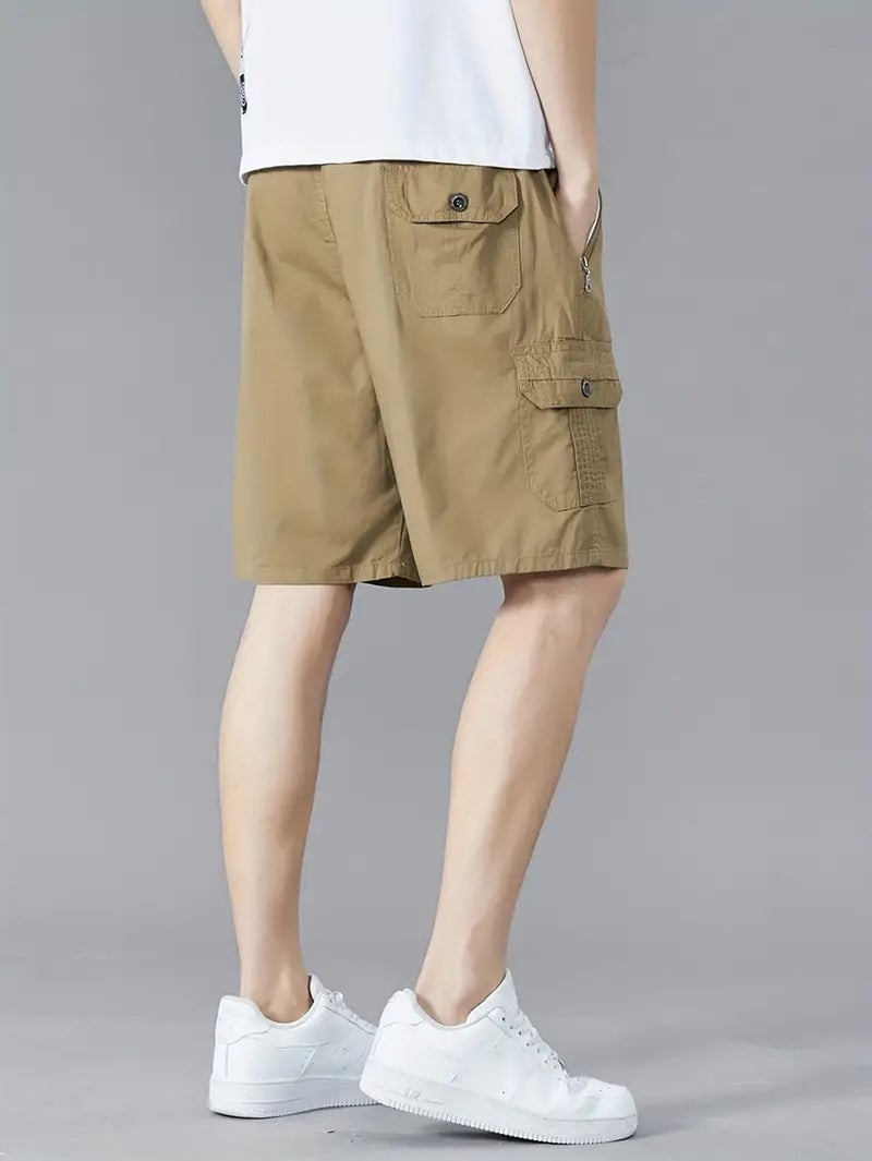 Lymio Men Shorts || Men Shorts Cotton || Men Shorts Casual || Available in Combo Pack of 2 (Short-13-15-Khakhi-Lightgrey-2XL) - Image 4