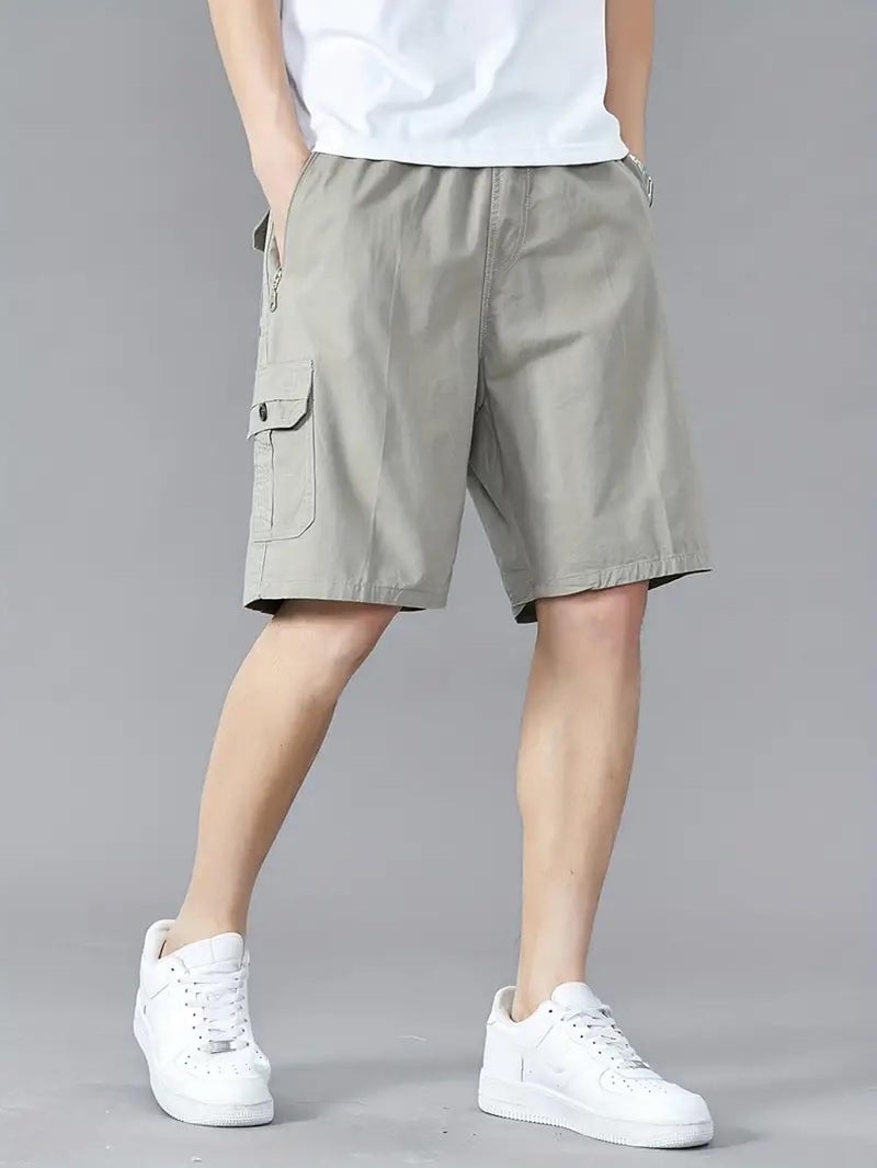 Lymio Men Shorts || Men Shorts Cotton || Men Shorts Casual || Available in Combo Pack of 2 (Short-13-15-Khakhi-Lightgrey-2XL) - Image 3