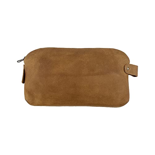 Hide & Drink, Large Rustic All Purpose Dopp Kit Utility Bag for Cords & Chargers, Travel Bag, Multi-Purpose Bag, Full Grain Leather, Handmade, Single Malt Mahogany - Image 4
