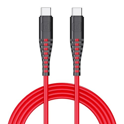 Dubstep Blaze Ultra 65W Type-C to Type-C Cable 1 m Fast Charge Cable (Compatible with Mobile, Tablet, Laptop, Red, One Cable) - Image 1
