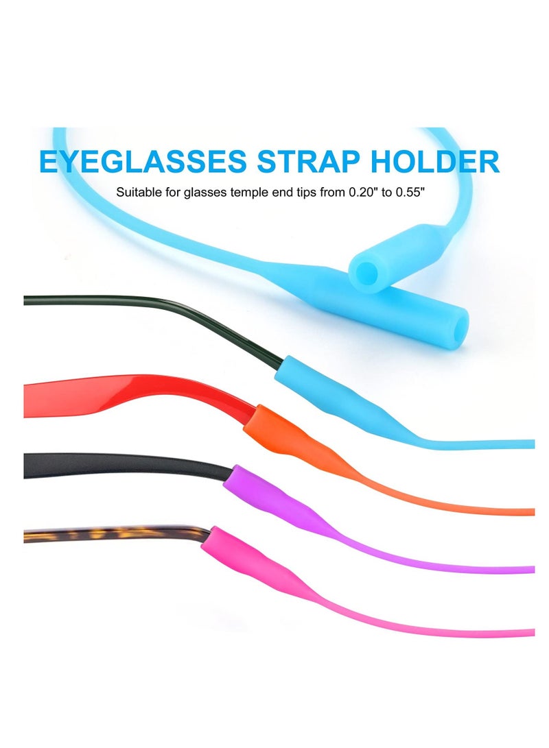 KASTWAVE Silicone Glasses Strap Original Holder Adjustable Eye String Sports Band Sun Cord Lanyard for Women Kids Men Pack of 5 - Image 5