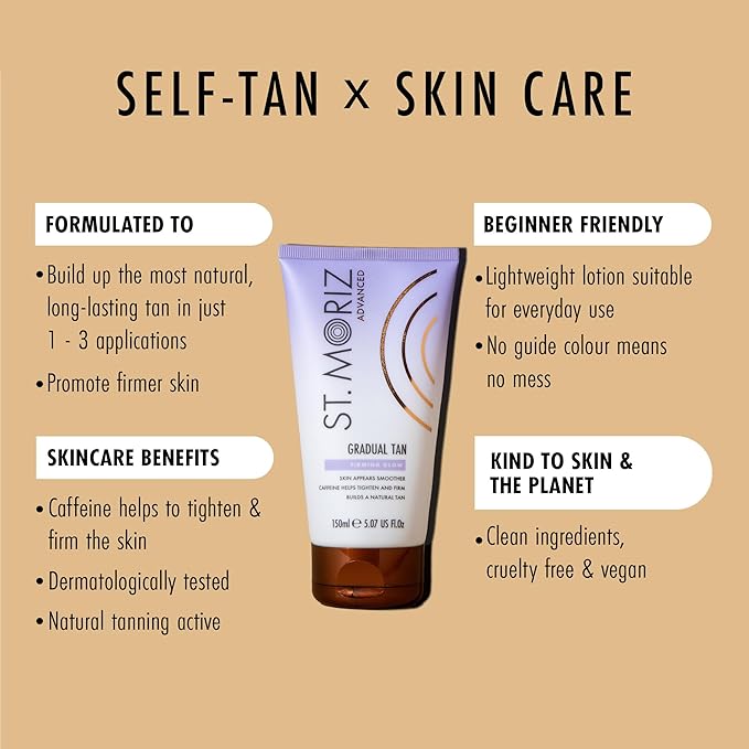 St. Moriz St Moriz Advanced 5 in 1 Instant Tanning Mousse in Dark 5 Luxurious Benefits Skin Smoothing Moisture Rich BB Skin Finish Luminous Finish for Longer Lasting Tan Vegan Fake Tan 200ml - Image 2