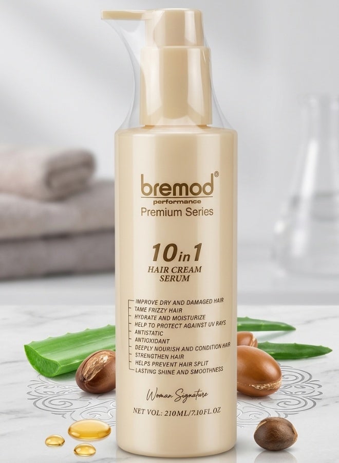 Bremod Performance Premium Series 10 in 1 Hair Cream Serum 210 ml Hair Repair Moisturizing Smoothing Anti Frizz Hair Care - Image 1