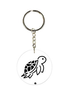 RKN Turtle Printed Double-Sided Keychain 