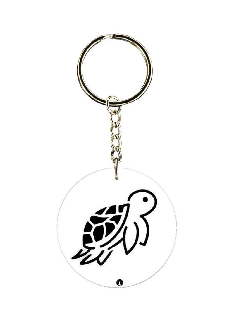 RKN - Turtle Printed Double-Sided Keychain - Image 1