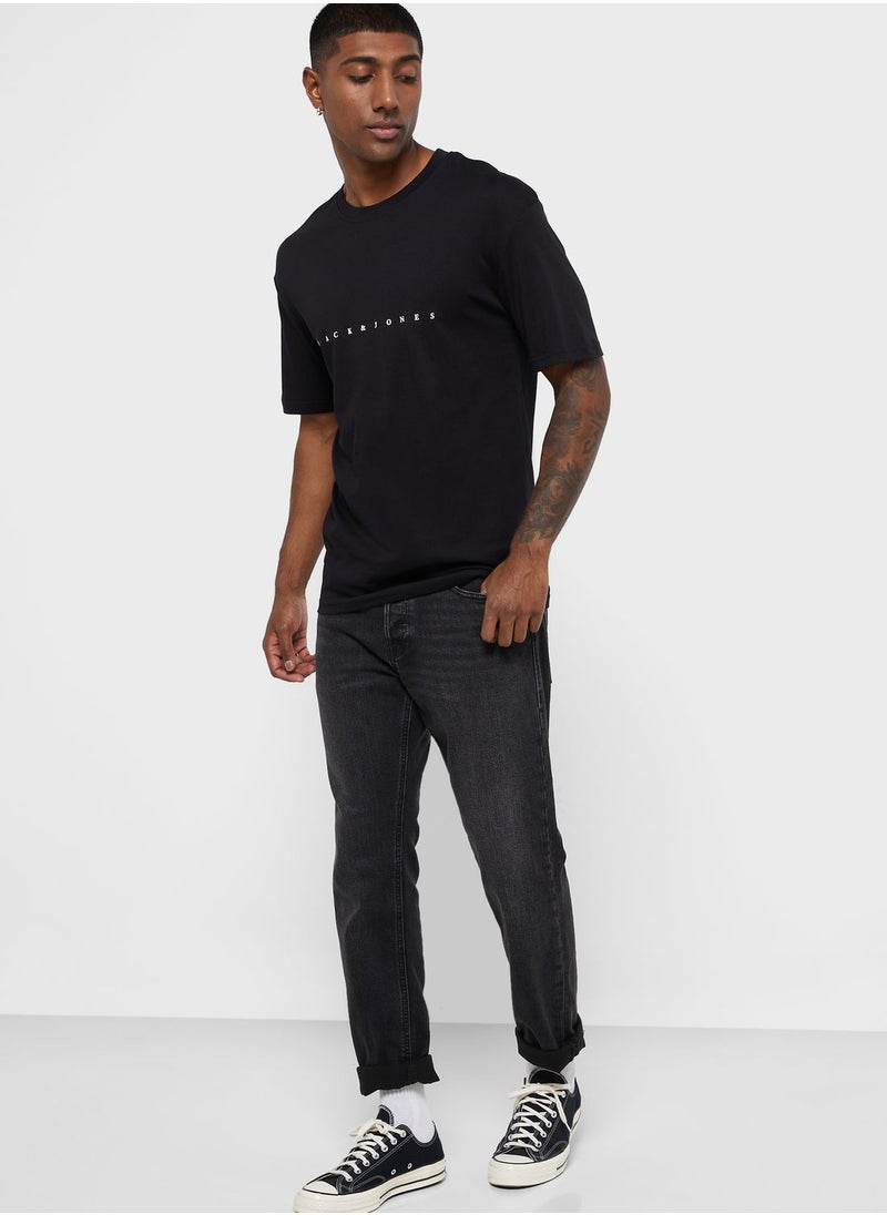 JACK & JONES Logo Crew Neck T-Shirt  - Image 4