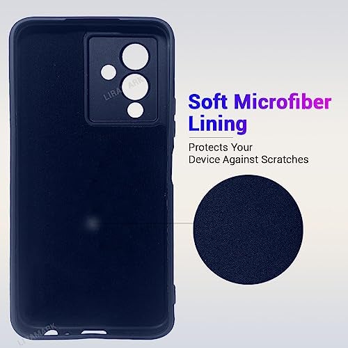LIRAMARK Silicone Soft Back Cover Case for Infinix Note 12 Pro 5G / Note 12 5G (Silicone Blue) - Image 2