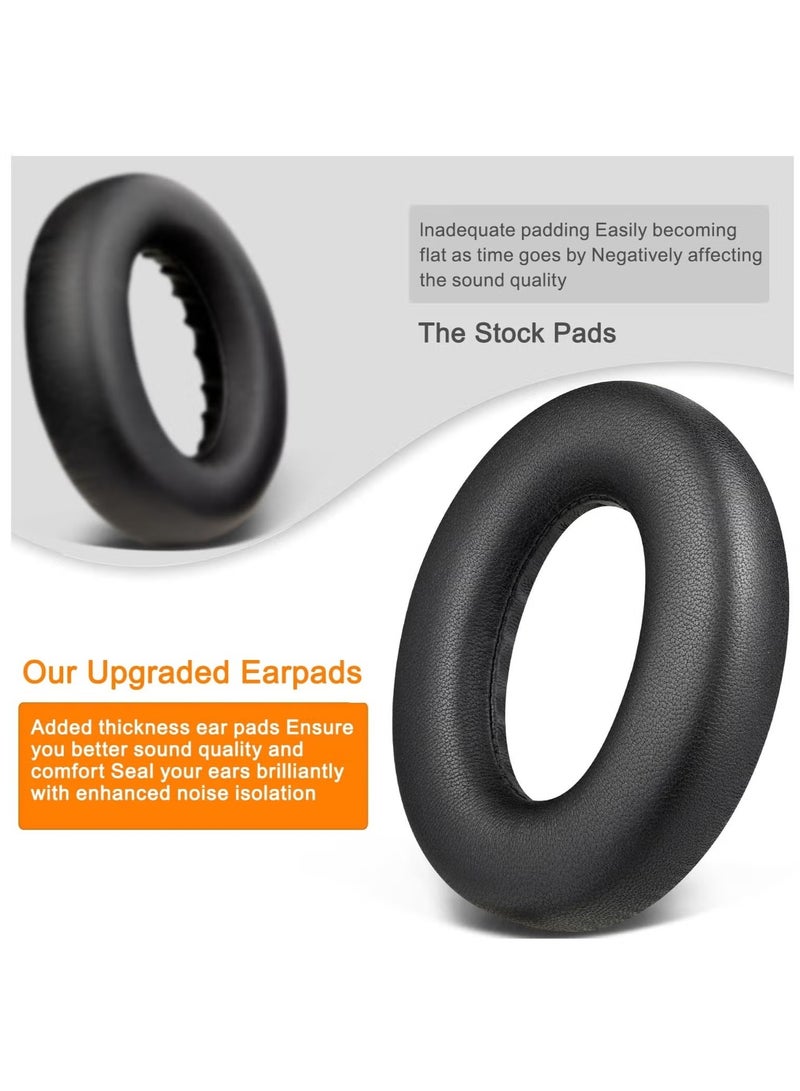 Bo Serie Replacement Ear Pads for Bo se 700 Noise Cancelling Headphones (NC700) Softer PU Leather, Luxurious Memory Foam, Added Thickness, Extra Durable Ear Cushions (Black) - Image 3