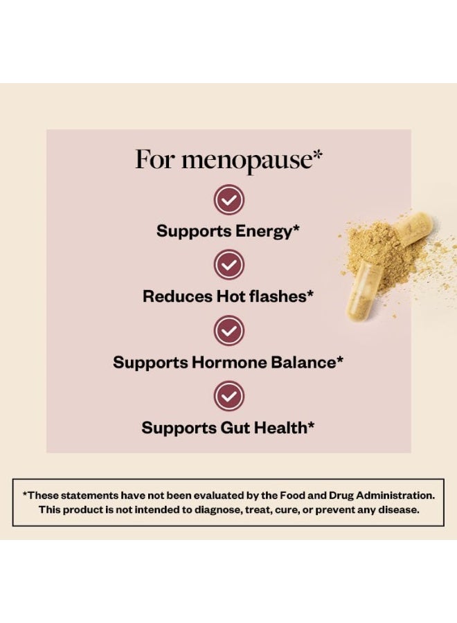MENOLABS MenoFit, Menopause Supplements for Women - 60 Capsules - Advanced Women’s Probiotic with Vitamins and Red Clover for Gut Health, Hot Flashes and Hormone Balance for Women - Image 2