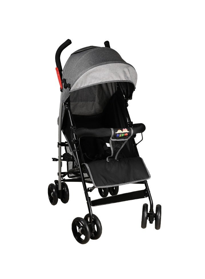 Kiko Comfortable Stroller 8 Wheels, 0 Months +, Grey