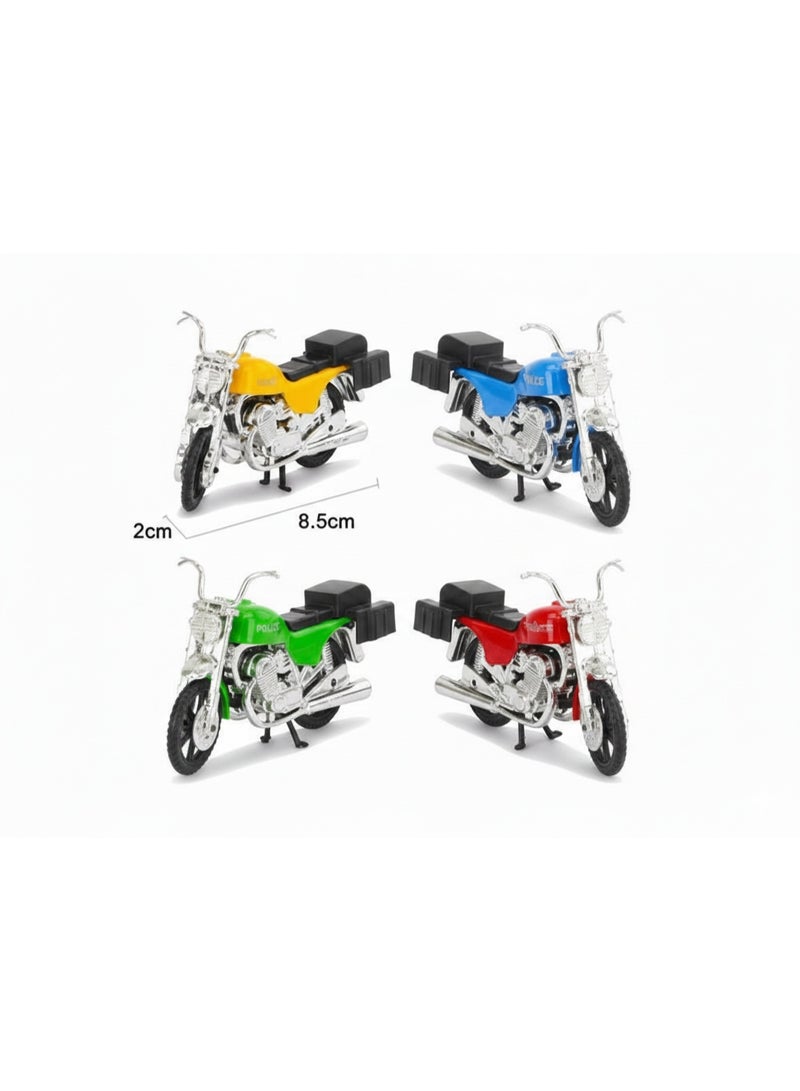 The Toys Home Die-Cast Metal Motorcycle Toy Moto World Mini Bike Model BA-5601 | Durable Alloy Motorbike for Kids | Pull Back Action | Toys For Children Gifts Toy Collection