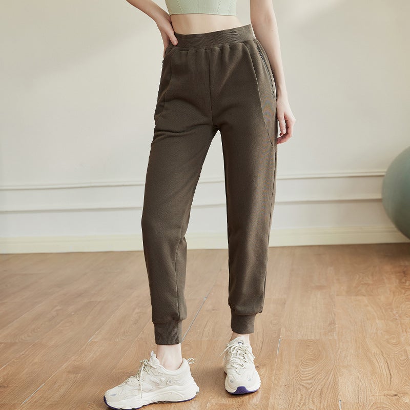 سروال رياضي سميك دافئ فضفاض ضيق غير رسمي بسحاب طويل الساقين للأطفال - Image 2