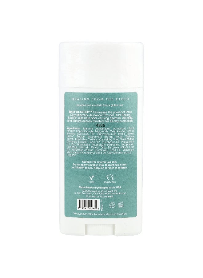 Zion Health Zion Health, ClayDry Deodorant, Eucalyptus Mint, 2.8 oz (80 g)  - Image 2