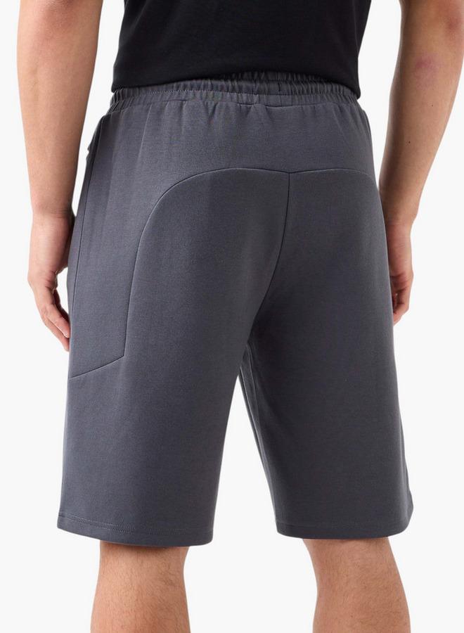 Kappa Logo Detail Shorts with Drawstring Closure and Pockets - Image 3